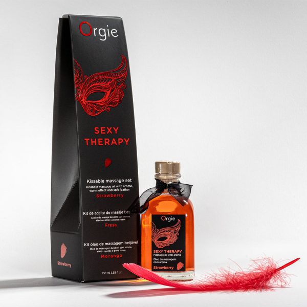 Orgie Lips Massage Kit Strawberry 士多啤梨味可食用熱感按摩油 100ml：圖片 6