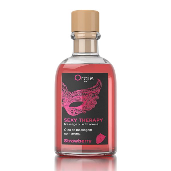 Orgie Lips Massage Kit Strawberry 士多啤梨味可食用熱感按摩油 100ml：圖片 2