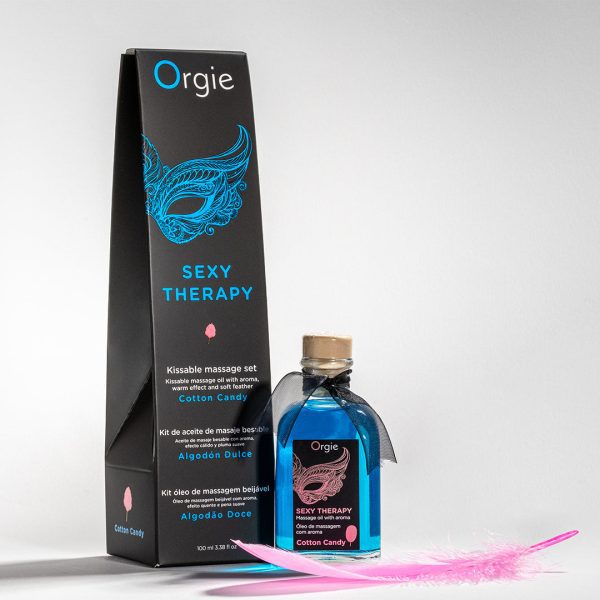 Orgie Lips Massage Kit Cotton Candy 棉花糖味可食用熱感按摩油 100ml：圖片 4