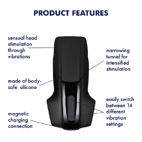 Satisfyer Men Vibration 口交震動飛機杯：圖片 2