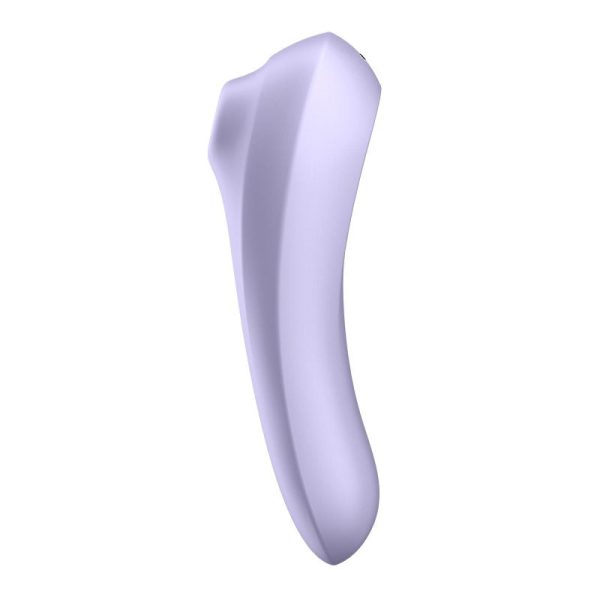 Satisfyer Dual Pleasure 智能陰蒂吸吮震動按摩棒 紫色：圖片 4
