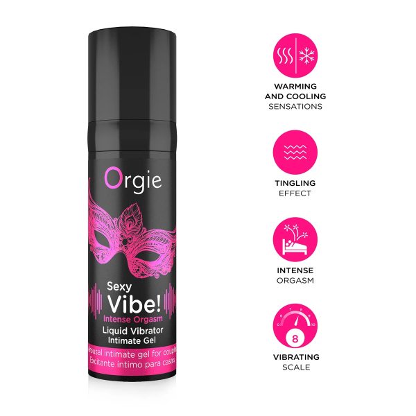 Orgie Sexy Vibe! Intense Orgasm 冰火跳動快感增強液 15ml：圖片 3