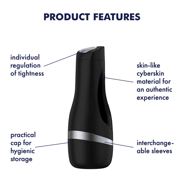 Satisfyer Men Classic 經典真空吸啜可調節飛機杯：圖片 2